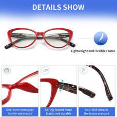 4pack Women's Computer Glasses Anti-glare UV Glasses