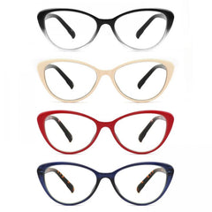 4pack Women's Computer Glasses Anti-glare UV Glasses