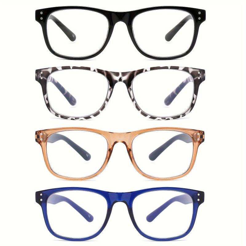 4Pack Light Blocking Glasses Stylish Computer Eyeglasses