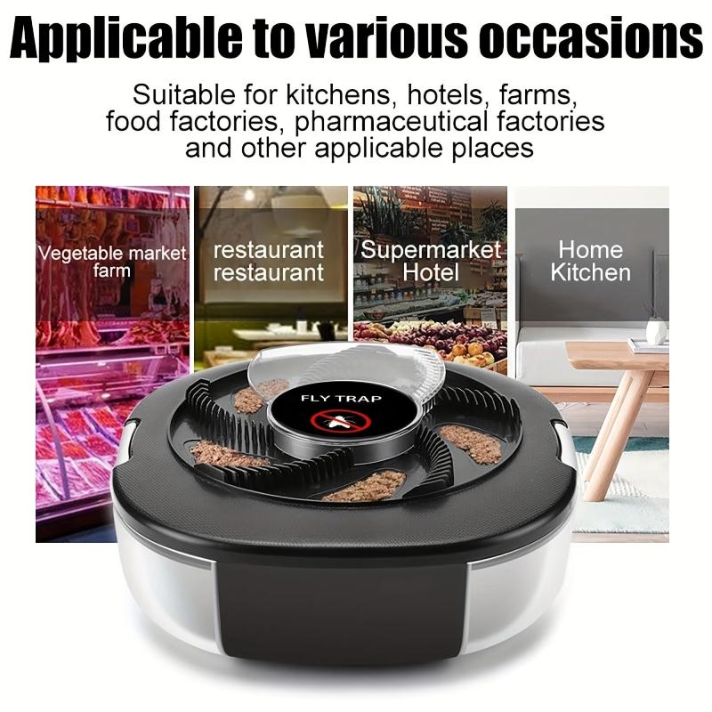 Automatic Fly Rotating Trapper Non Toxic Household Pest Catcher