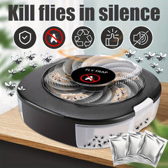 Automatic Fly Rotating Trapper Non Toxic Household Pest Catcher