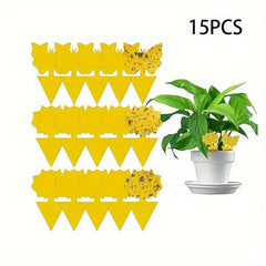 30pcs Fruit Fly Trap Sticky Traps Gnat Yellow Sticky Mosquito Trap