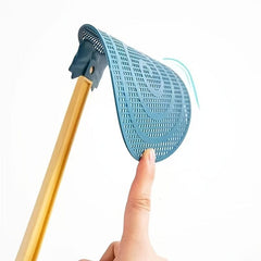 Durable Plastic Fly Swatter with Extended Long Handle for Summer Mosquitoes