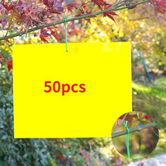 50/100pcs Double Sided Sticky Insect Board Trap Yellow Board