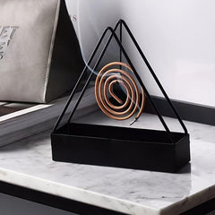 Wrought Iron Triangular Mosquito Repellent Incense Plate Holder