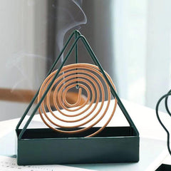 Wrought Iron Triangular Mosquito Repellent Incense Plate Holder