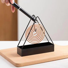 Wrought Iron Triangular Mosquito Repellent Incense Plate Holder