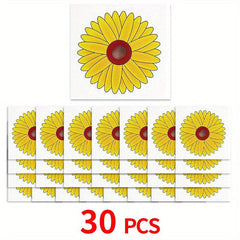 Floral Style Fly Trap Window Sticker, Indoor Fly Catcher, No Toxic, Odor-Free
