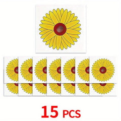 Floral Style Fly Trap Window Sticker, Indoor Fly Catcher, No Toxic, Odor-Free