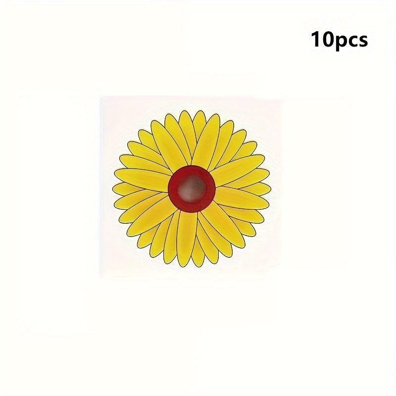 10pcs Sunflower Window Fly Mosquito Stickers Insect Catchers