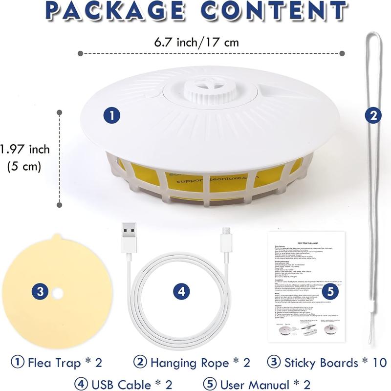 Flea Trap Lamps for Indoor Pest Control