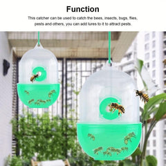 Reusable Outdoor Hanging Fly Trap Catcher Beekeeping Catcher Cage Equipment
