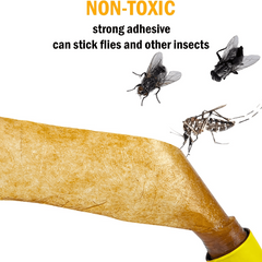 16pcs Sticky Fly Traps Non Toxic Kitchen Hanging Farm Long Lasting Easy