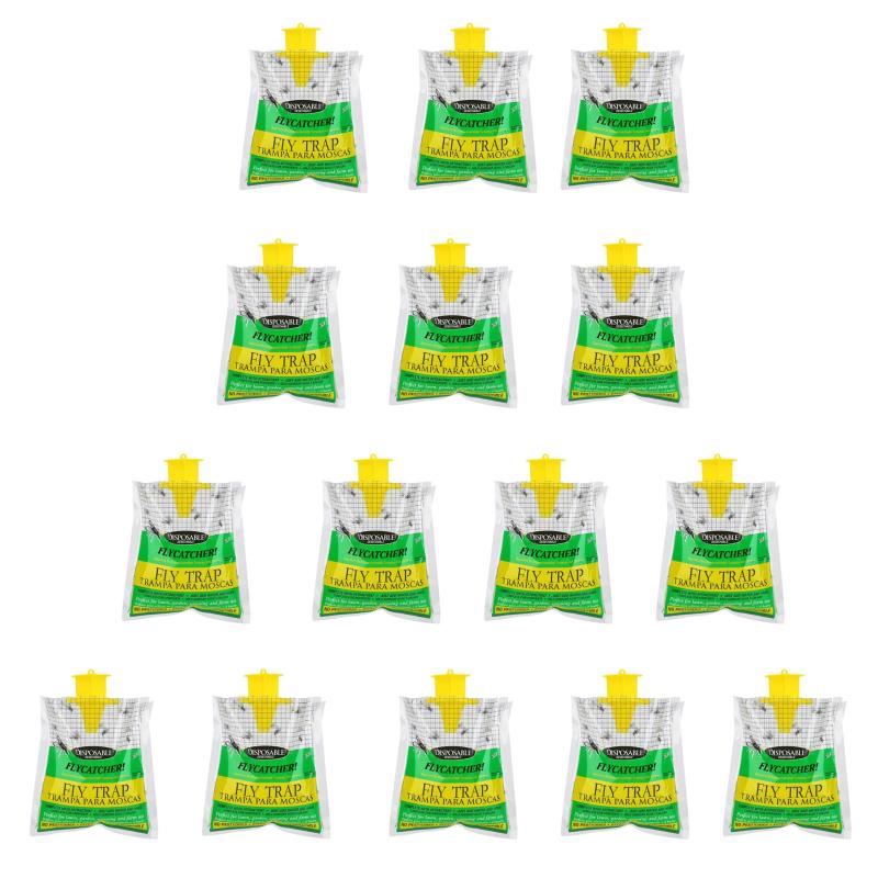 Disposable Fly Trap Bag Indoor Outdoor Hanging Fly Catcher 20pcs