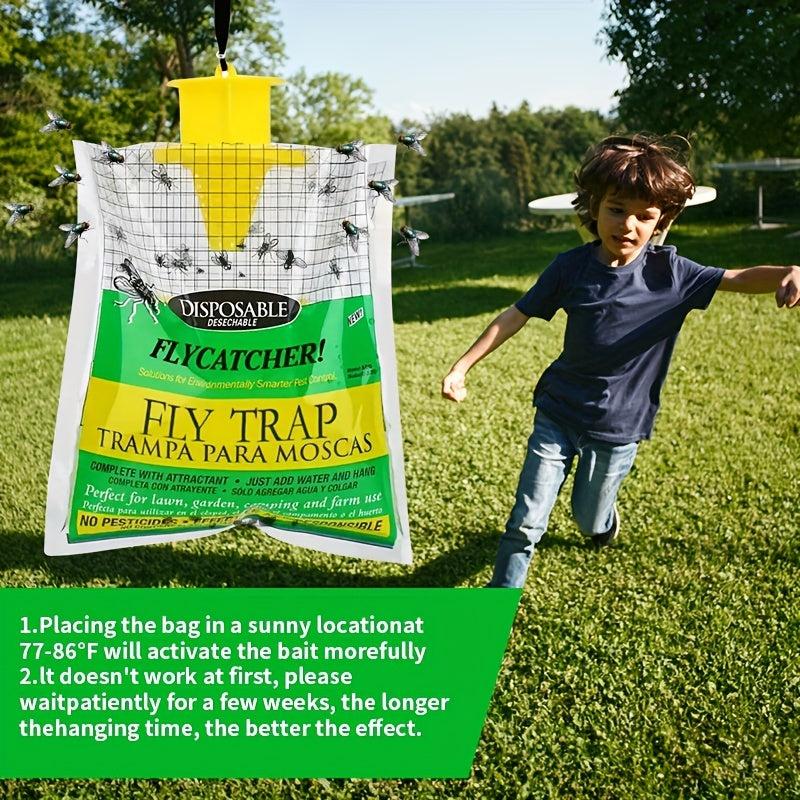 Disposable Fly Trap Bag Indoor Outdoor Hanging Fly Catcher 20pcs