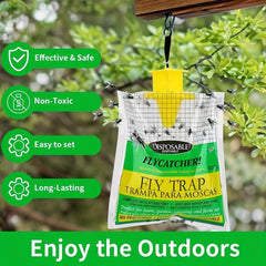 Disposable Fly Trap Bag Indoor Outdoor Hanging Fly Catcher 20pcs