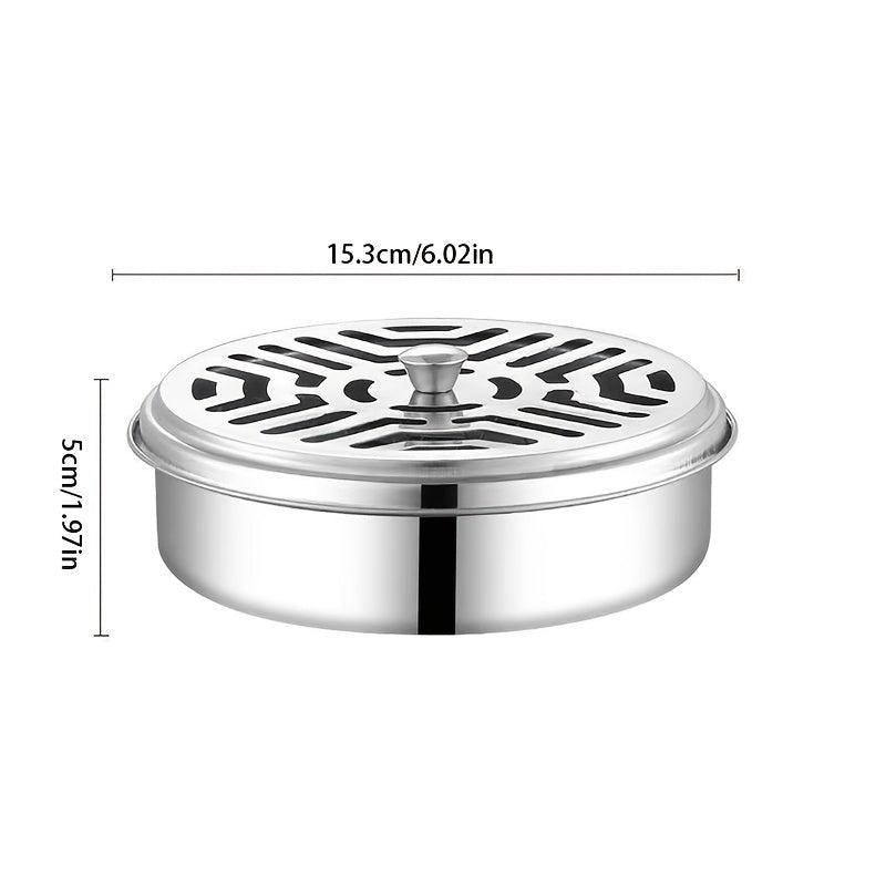 Portable Stainless Steel Mosquito Incense Box