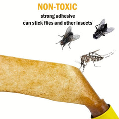 96pcs Adhesive Fly Trap For Home Kitchen Outdoor - Non-toxic Long Lasting