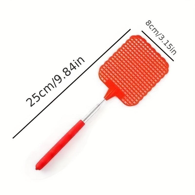 1pc Telescopic Heavy Duty Flyswatter Durable Silent Fly