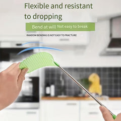 1pc Telescopic Heavy Duty Flyswatter Durable Silent Fly