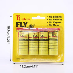 4pack Indoor Hanging Fly Traps Ribbon Tape for Pest Control Kitchen Garden