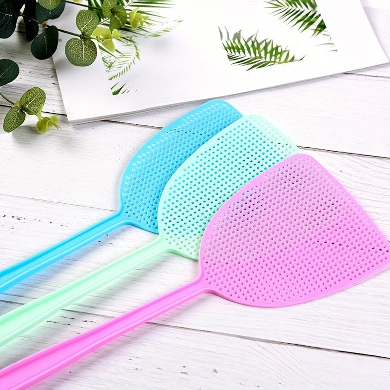 5pcs Durable Plastic Fly Swatter Long Handle Insect Killer Pest Control