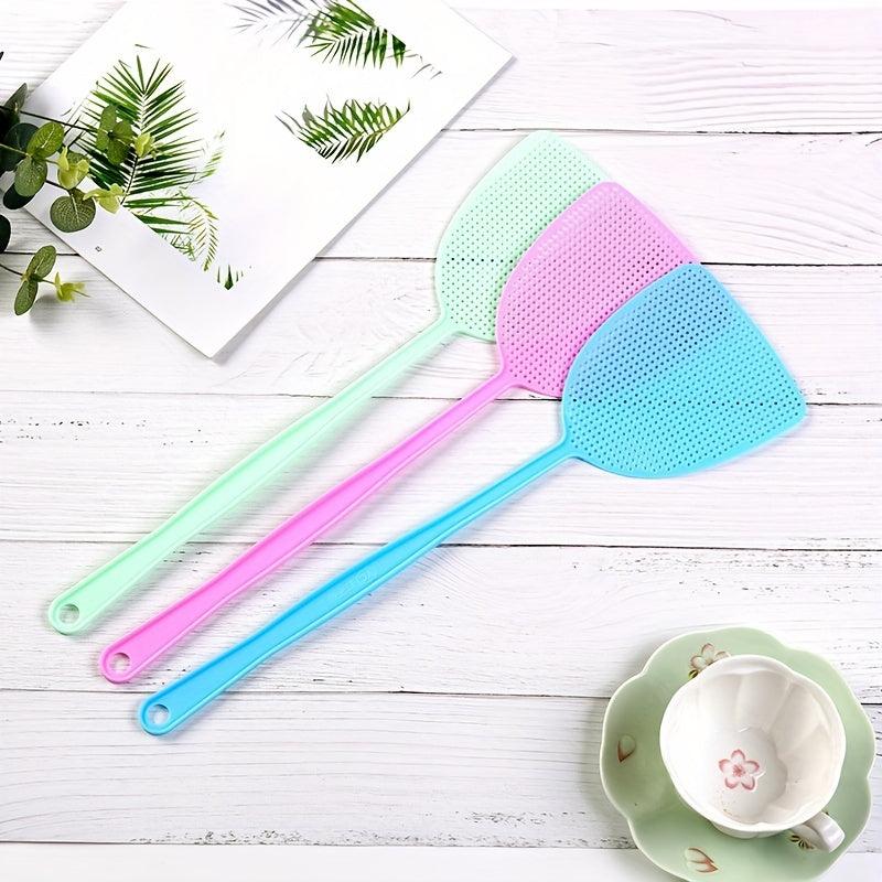 5pcs Durable Plastic Fly Swatter Long Handle Insect Killer Pest Control