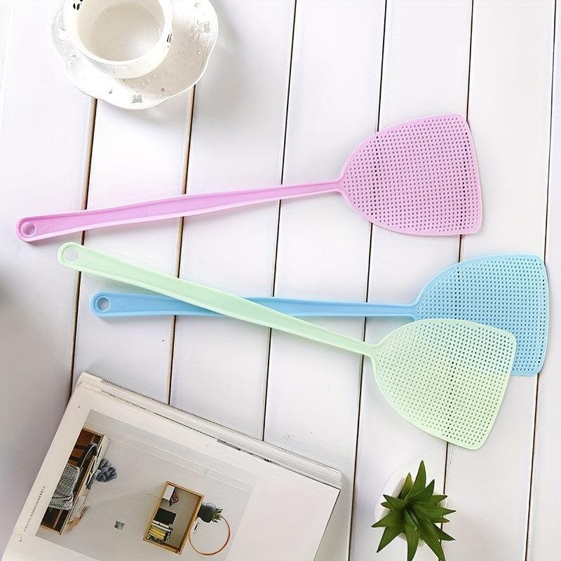 5pcs Durable Plastic Fly Swatter Long Handle Insect Killer Pest Control