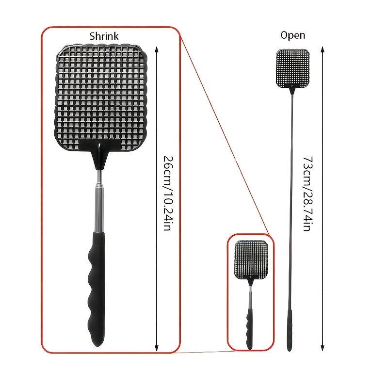 Telescopic Mini Fly Swatter Folding Catch Fly Mosquito Plastic Swatter