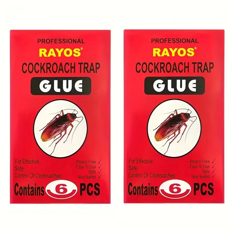 12pcs Cockroach Trap Glue Stickers Powerful Insect Glue Traps For Home