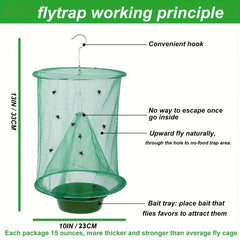 50pcs Reusable Hanging Fly Trap Cage Net for Pest Control
