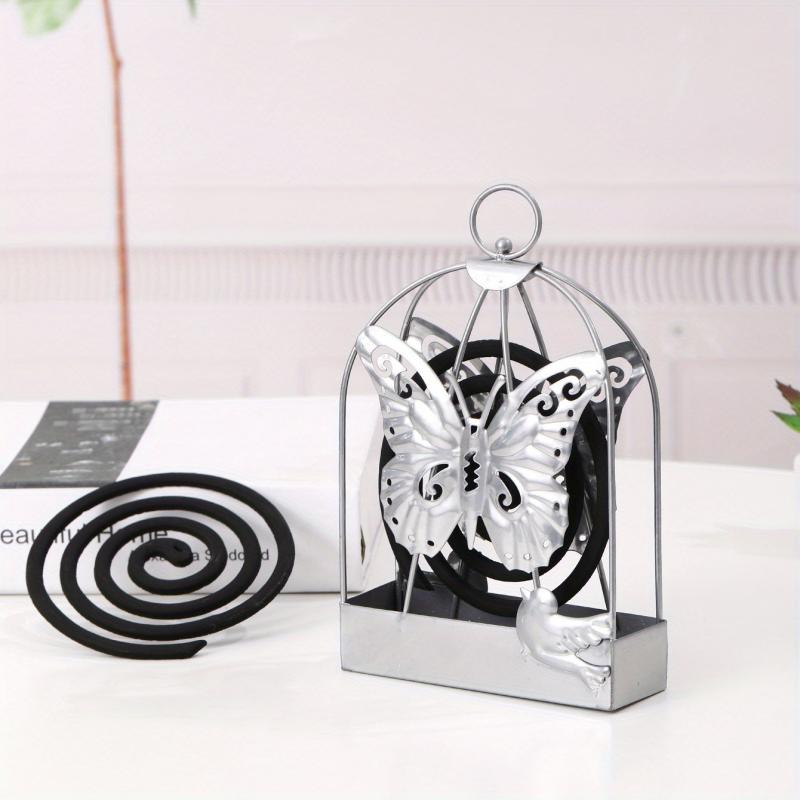 Silvery Heart Leaf Butterfly Bird Mosquito Incense Box