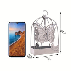 Silvery Heart Leaf Butterfly Bird Mosquito Incense Box