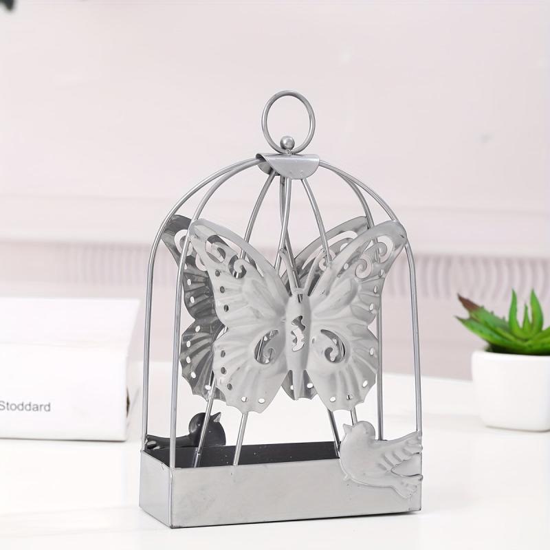 Silvery Heart Leaf Butterfly Bird Mosquito Incense Box