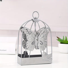 Silvery Heart Leaf Butterfly Bird Mosquito Incense Box
