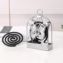Silvery Heart Leaf Butterfly Bird Mosquito Incense Box