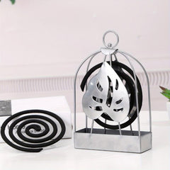 Silvery Heart Leaf Butterfly Bird Mosquito Incense Box