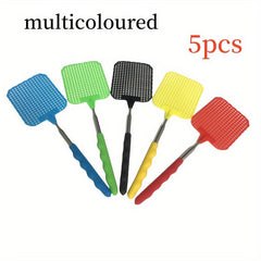 5-Pack Extendable Fly Swatters with Durable Handles - Home, Classroom