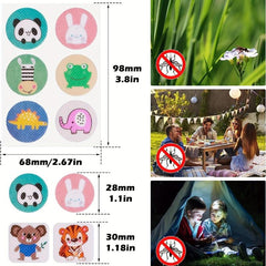 120pcs Natural Mosquito Repellent Patches DEET-Free Safe Pest Control