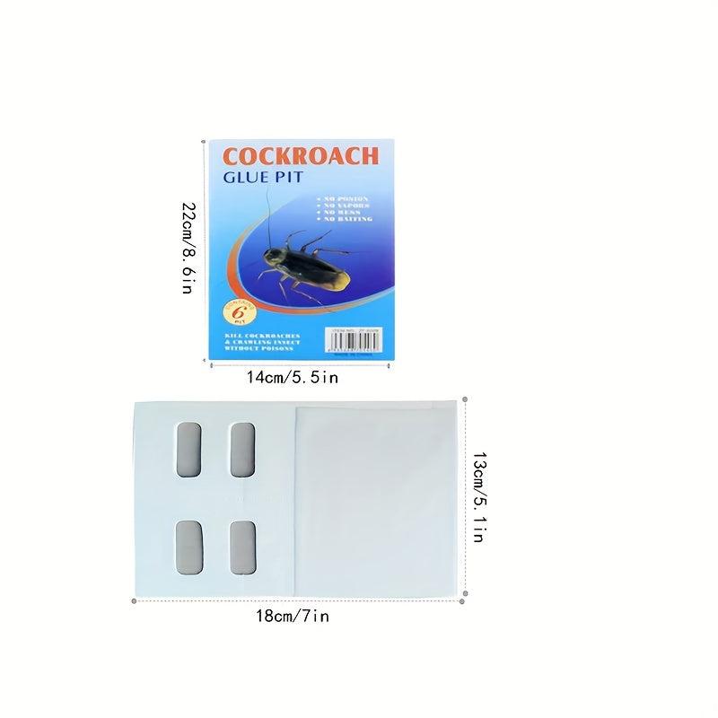 12pcs Sticky Cockroach Stickers Cockroach Traps Home Insect Removal