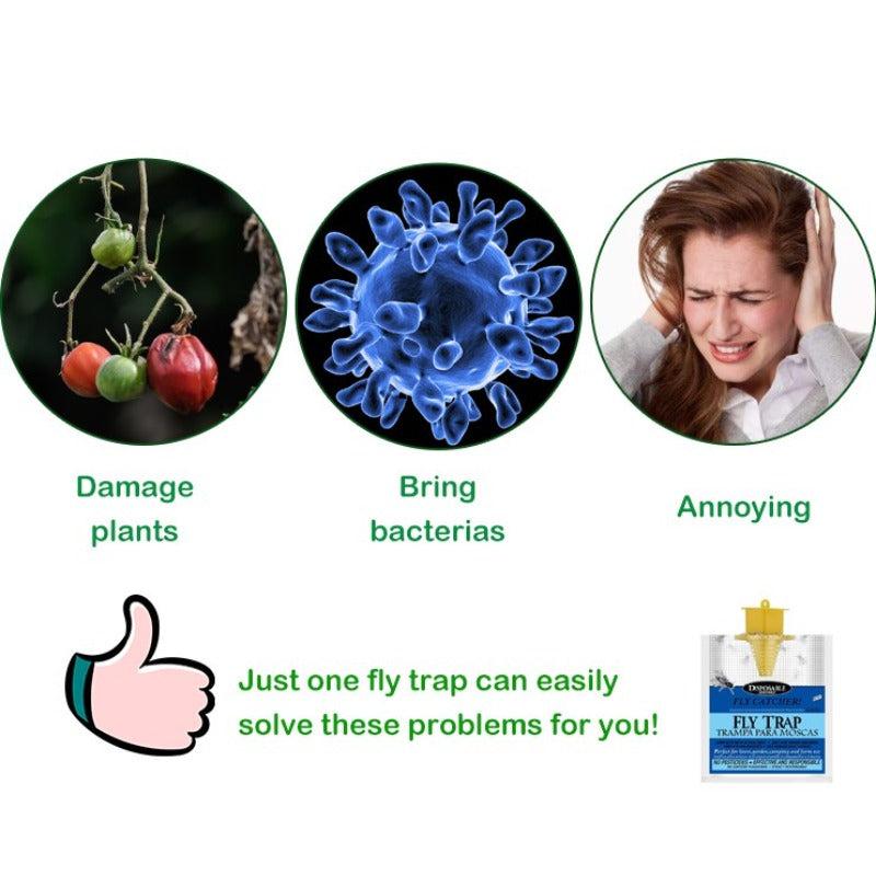 Disposable Fly Trap Hanging Bag Chicken Coop Farm Pest Control