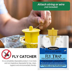 Disposable Fly Trap Hanging Bag Chicken Coop Farm Pest Control