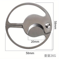 1pc Double Edged Cigar Cutter Stainless Steel Clipper