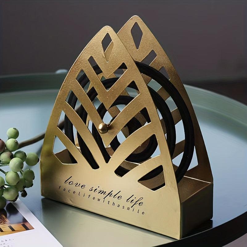 Mosquito Coil Rack Triangular Leaf Design