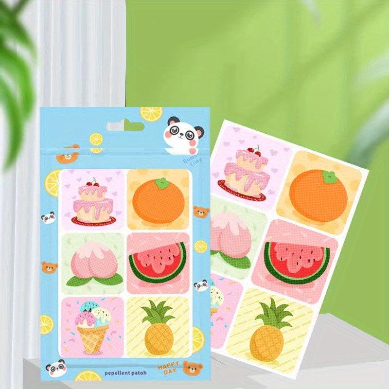 3 Pack Cartoon Plant Mosquito Repellent Stickers - Summer Beach & Travel