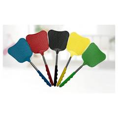5 Pack Retractable Fly Swatters Extended Handles Durable Heavy Duty Set 5 Colors