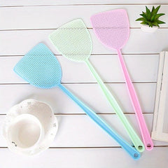 4pcs Durable Plastic Fly Swatter with Long Handle