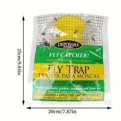 Disposable Fly Catcher Bag - Capture Flies Instantly