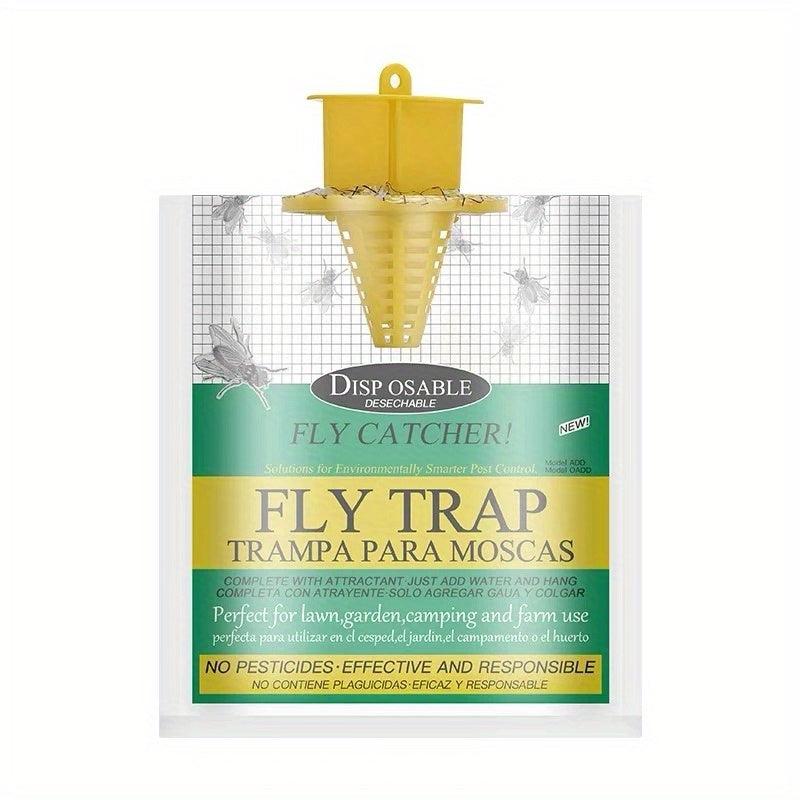 8pcs Fly Bag Swatter Trap Killer Catcher Cage Catch Flies