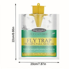 8pcs Fly Bag Swatter Trap Killer Catcher Cage Catch Flies